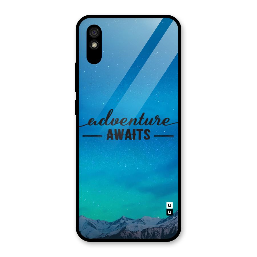 Adventure Awaits Glass Back Case for Redmi 9A