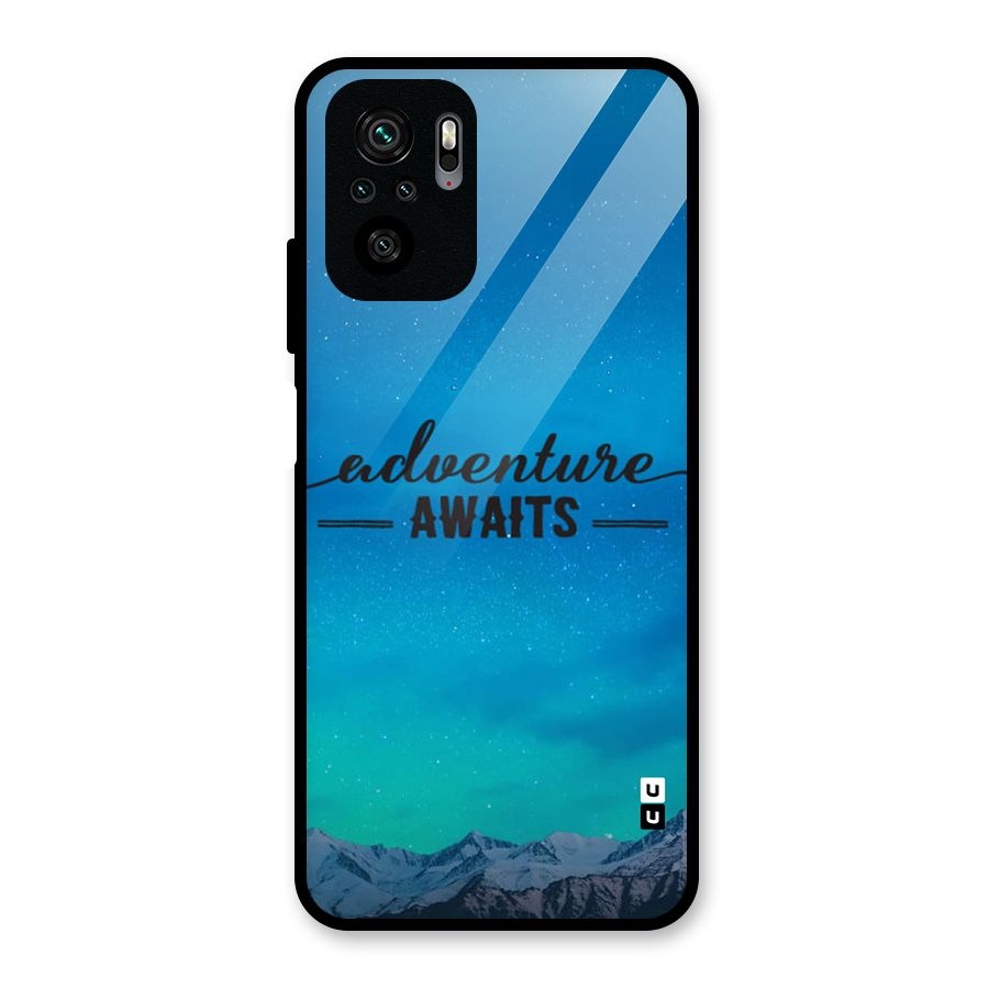 Adventure Awaits Glass Back Case for Redmi Note 10S