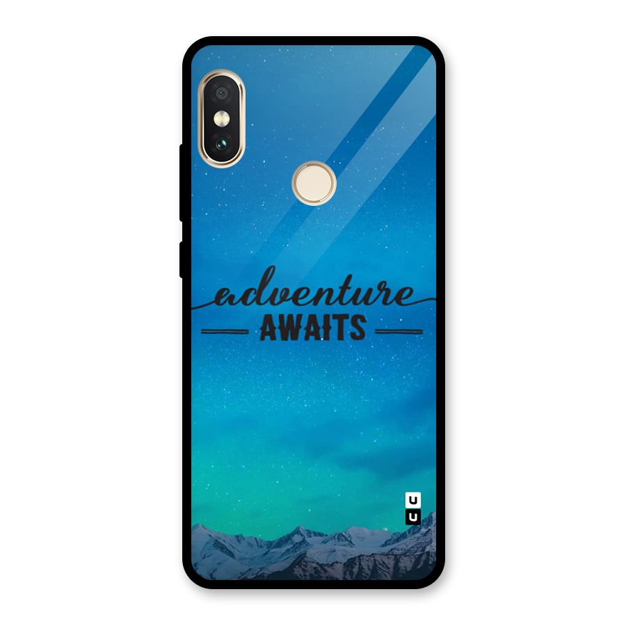 Adventure Awaits Glass Back Case for Redmi Note 5 Pro
