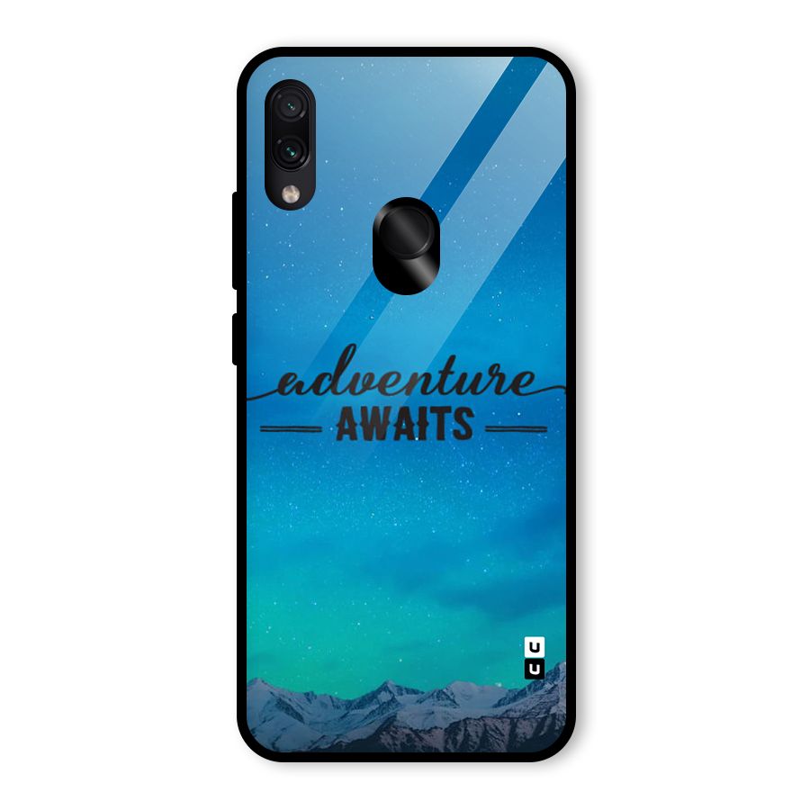 Adventure Awaits Glass Back Case for Redmi Note 7 Pro