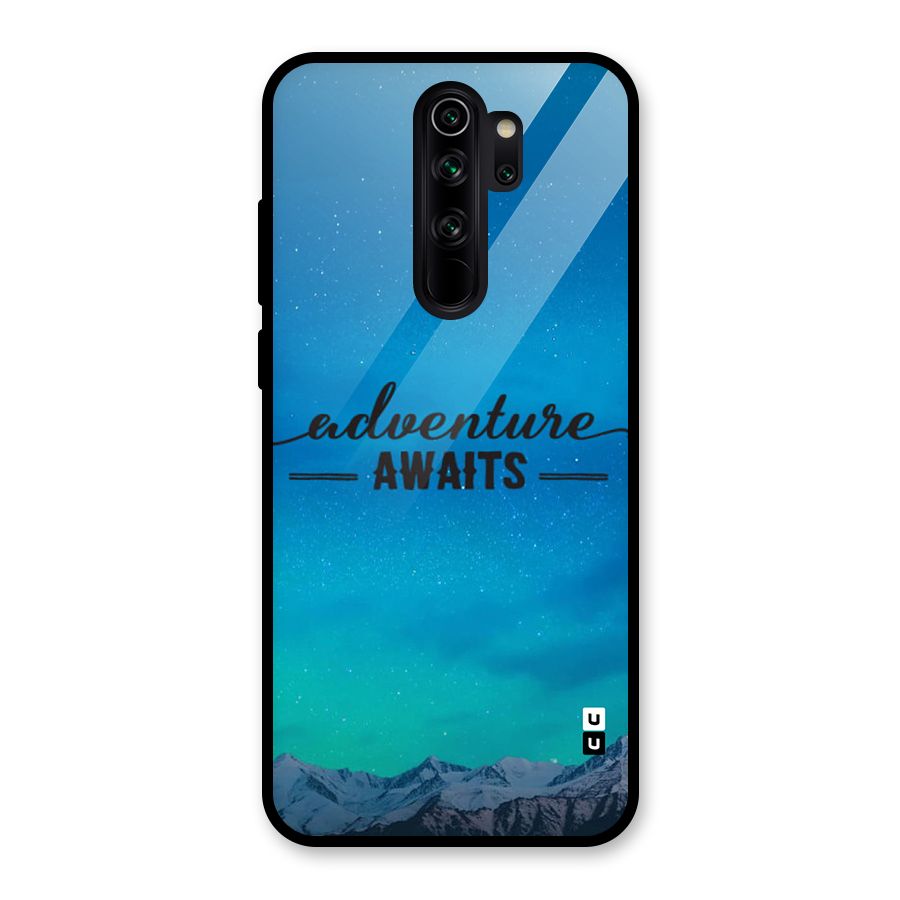 Adventure Awaits Glass Back Case for Redmi Note 8 Pro