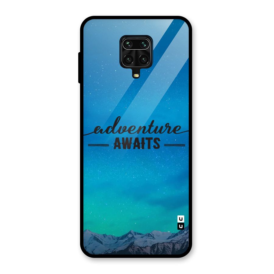 Adventure Awaits Glass Back Case for Redmi Note 9 Pro