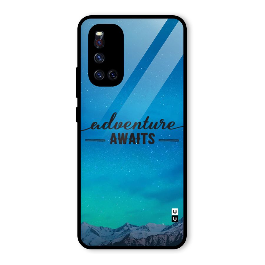 Adventure Awaits Glass Back Case for Vivo V19