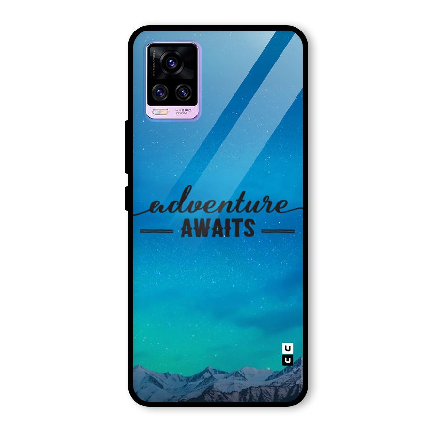 Adventure Awaits Glass Back Case for Vivo V20 Pro