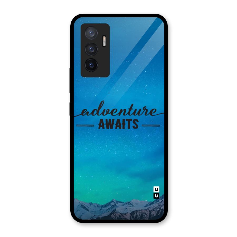 Adventure Awaits Glass Back Case for Vivo V23e