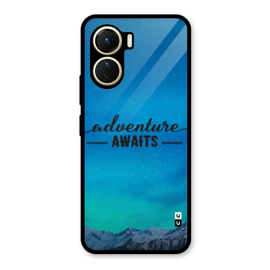 Adventure Awaits Glass Back Case for Vivo Y16