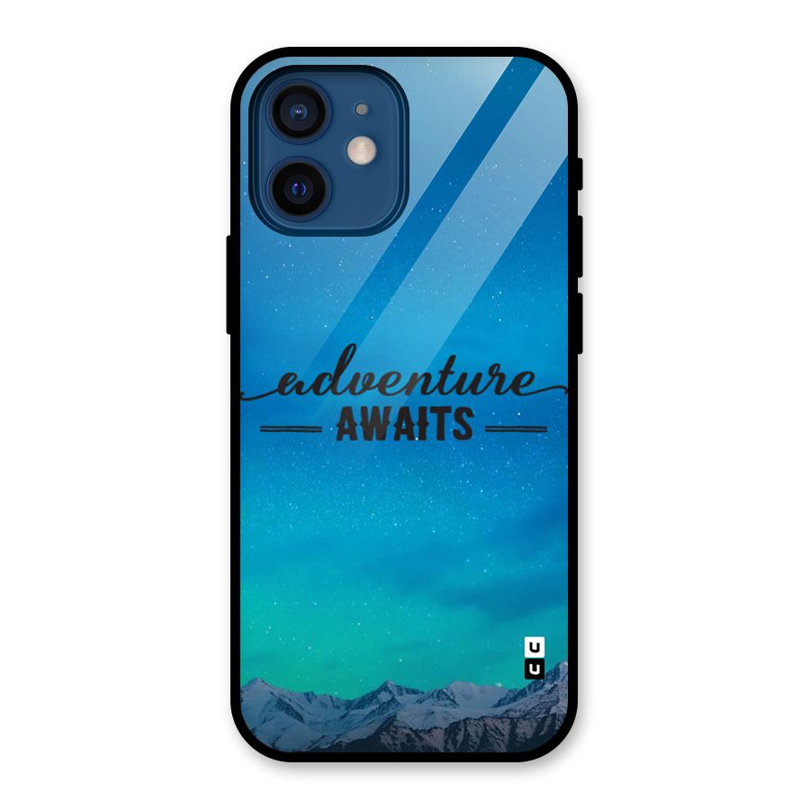 Adventure Awaits Glass Back Case for iPhone 12 Mini