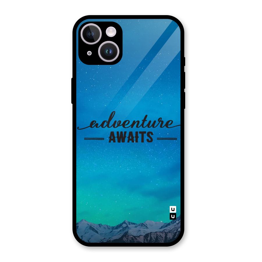 Adventure Awaits Glass Back Case for iPhone 14 Plus