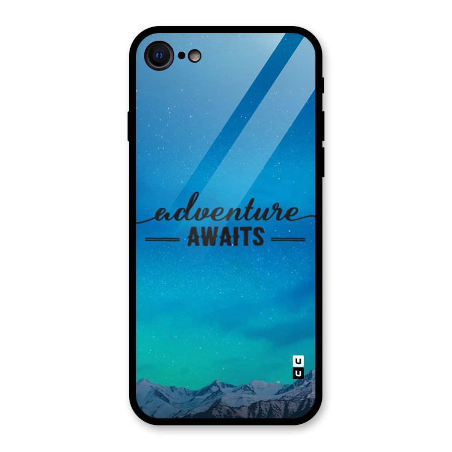 Adventure Awaits Glass Back Case for iPhone 7