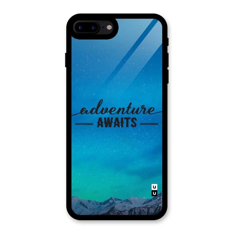 Adventure Awaits Glass Back Case for iPhone 8 Plus