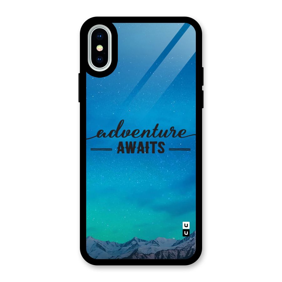 Adventure Awaits Glass Back Case for iPhone X