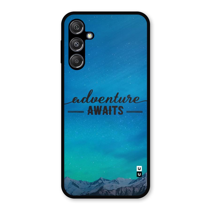 Adventure Awaits Metal Back Case for Galaxy M34 5G