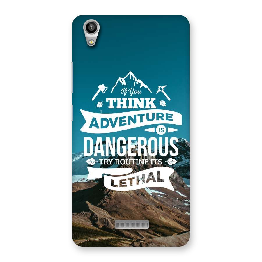 Adventure Dangerous Lethal Back Case for Lava-Pixel-V1