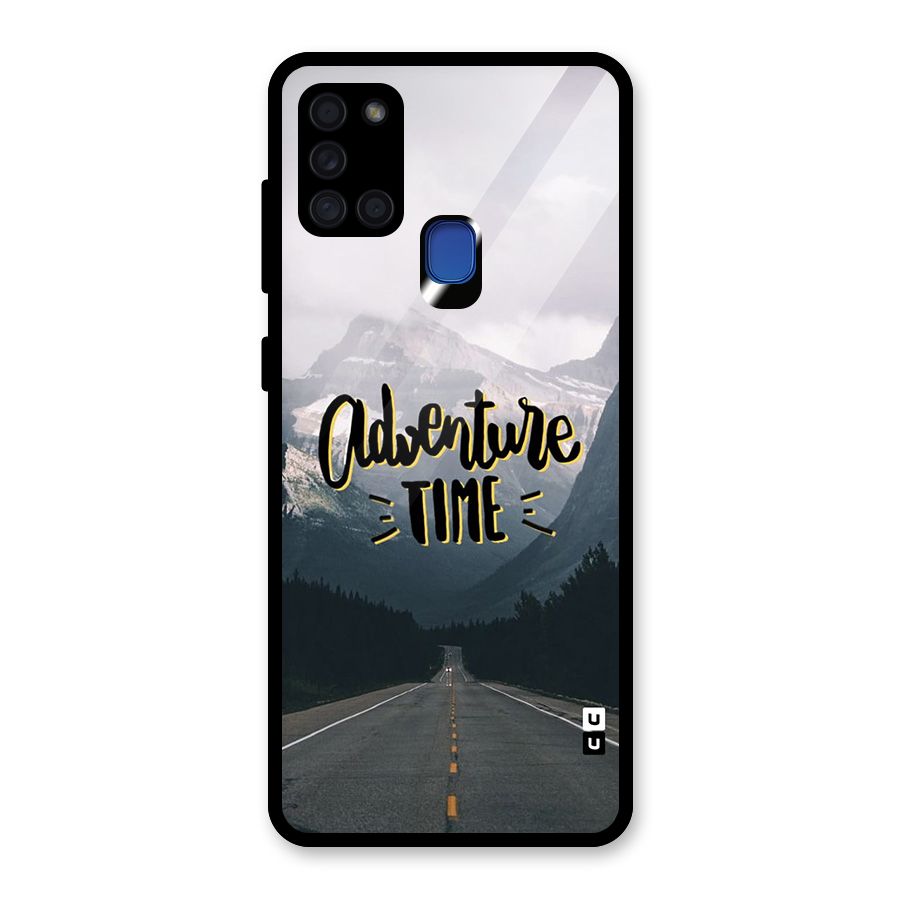 Adventure Time Glass Back Case for Galaxy A21s
