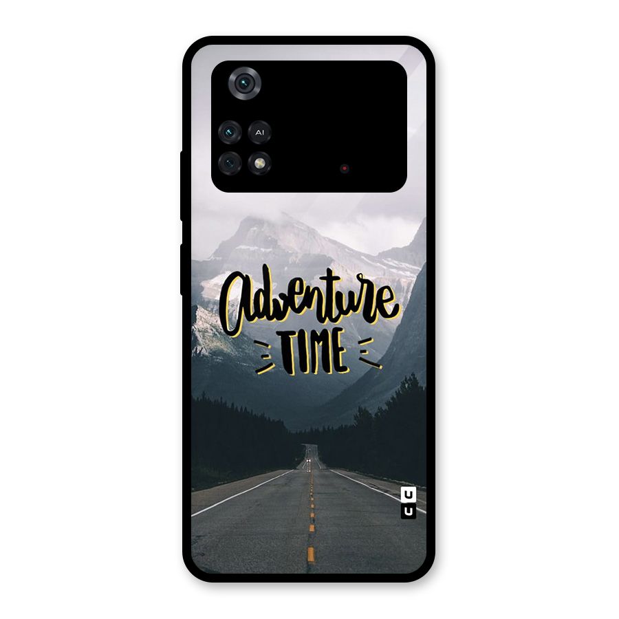 Adventure Time Glass Back Case for Poco M4 Pro 4G