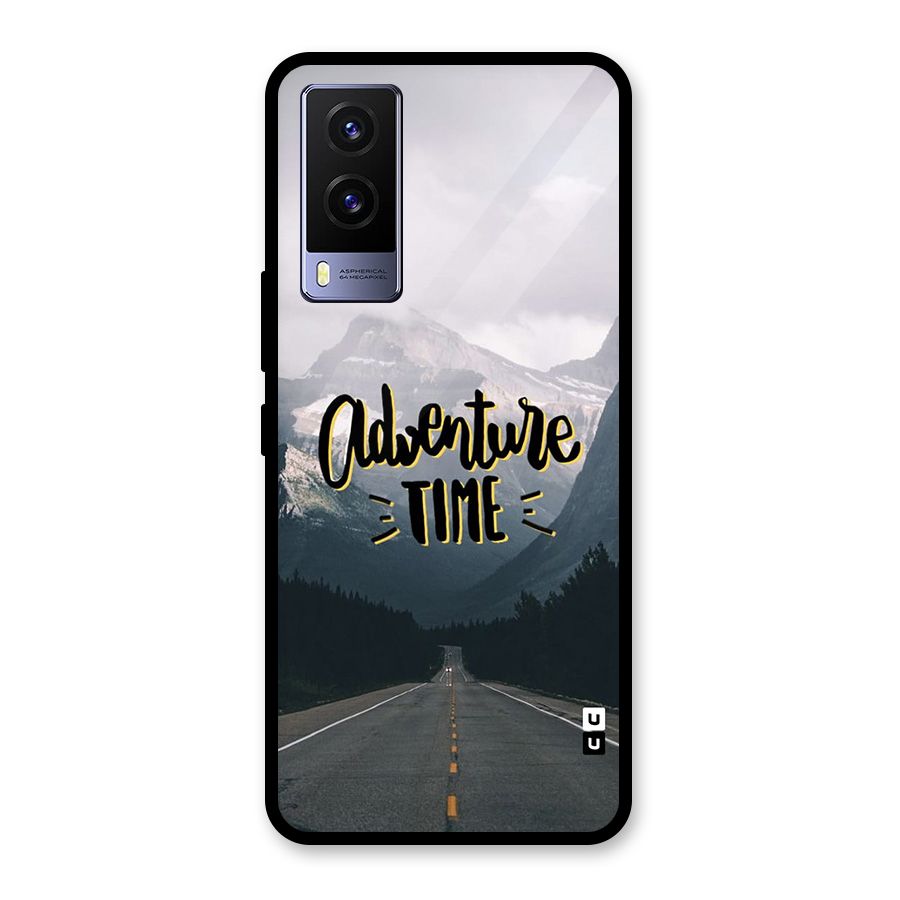 Adventure Time Glass Back Case for Vivo V21e 5G