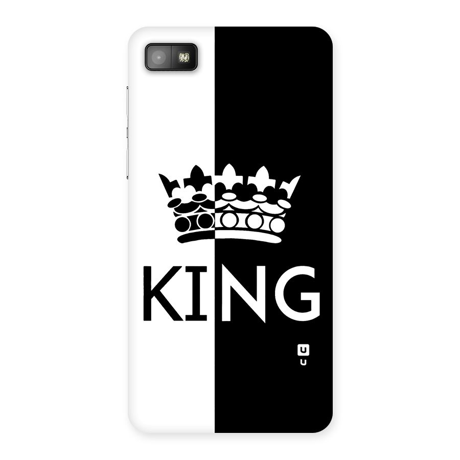 Aesthetic Crown King Back Case for Blackberry Z10