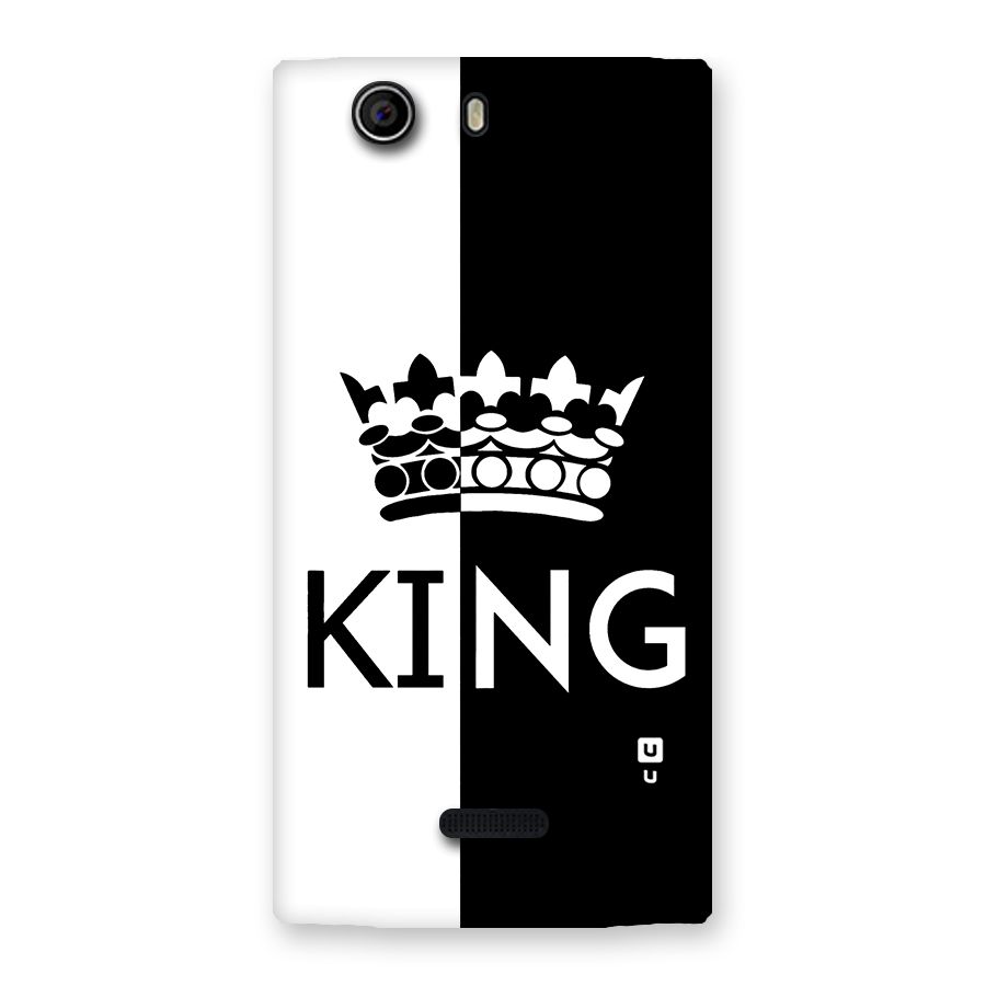 Aesthetic Crown King Back Case for Canvas Nitro 2 E311