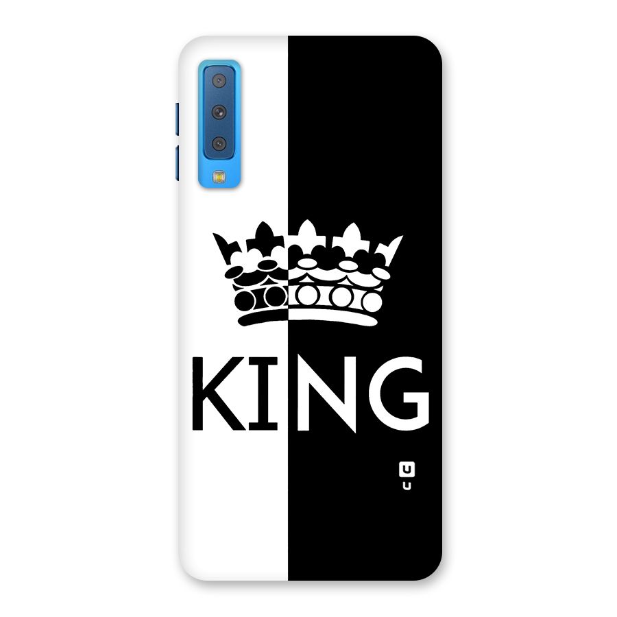 Aesthetic Crown King Back Case for Galaxy A7 (2018)