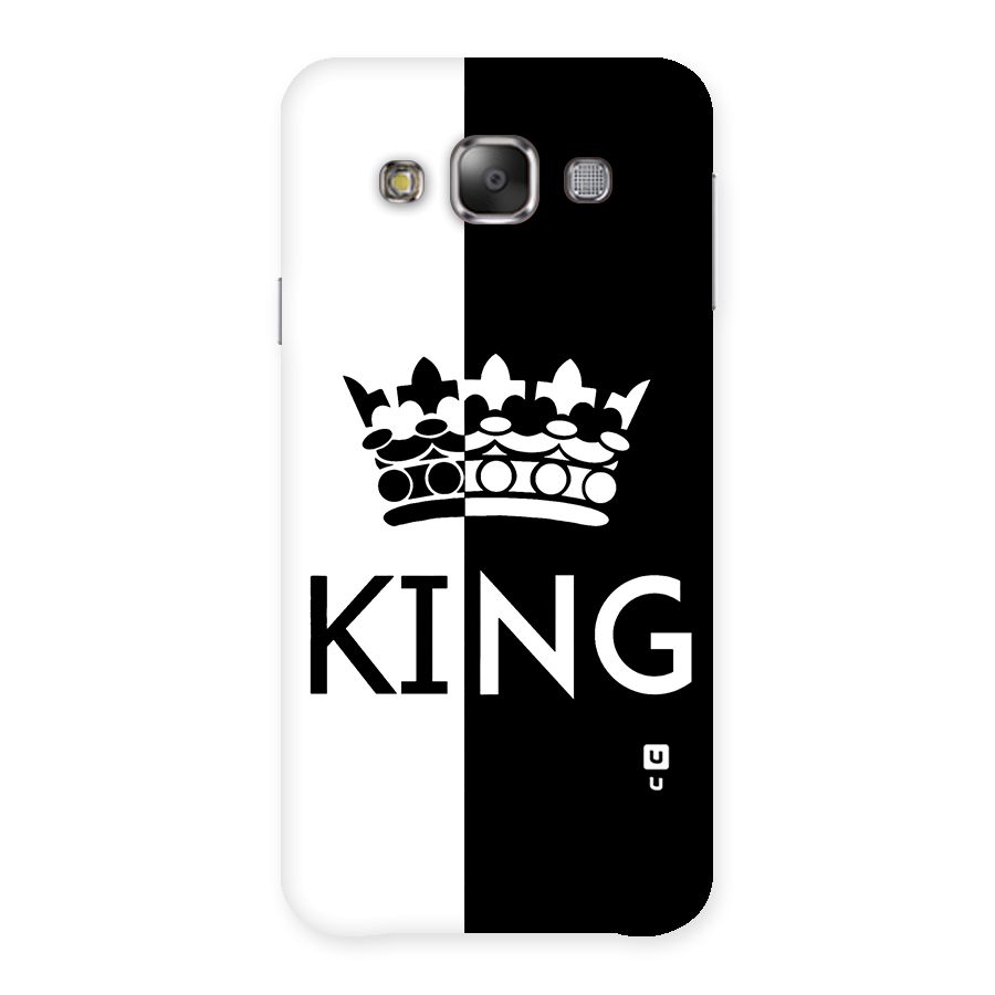 Aesthetic Crown King Back Case for Galaxy E7