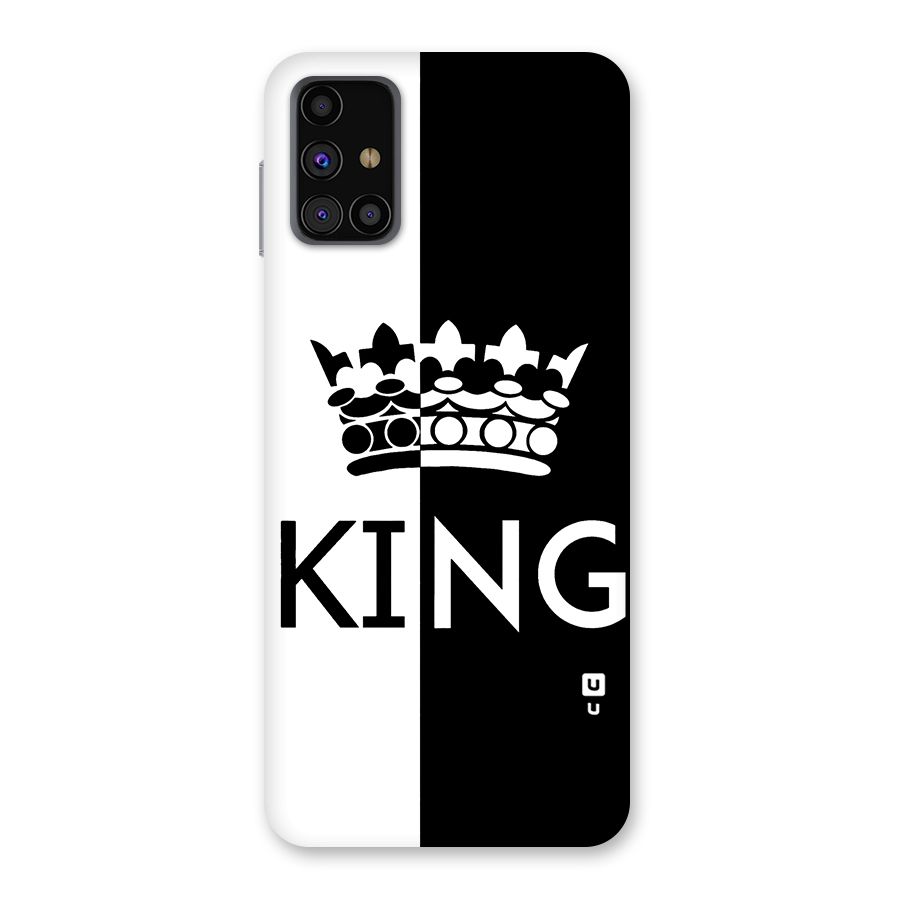 Aesthetic Crown King Back Case for Galaxy M31s