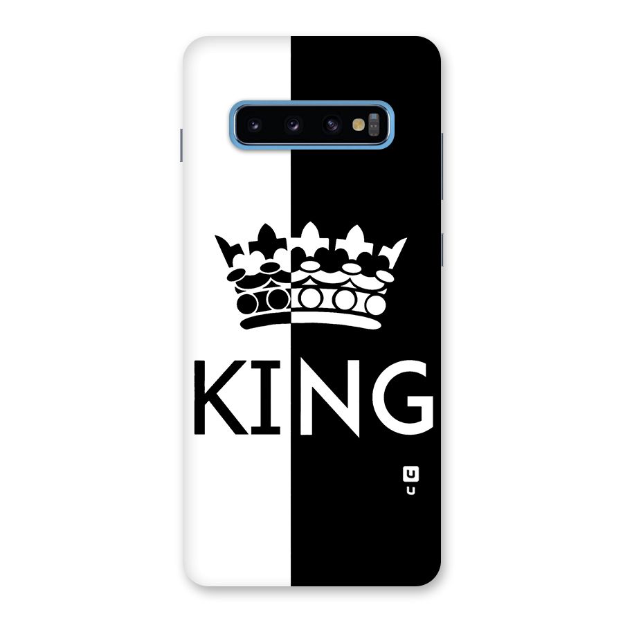Aesthetic Crown King Back Case for Galaxy S10 Plus