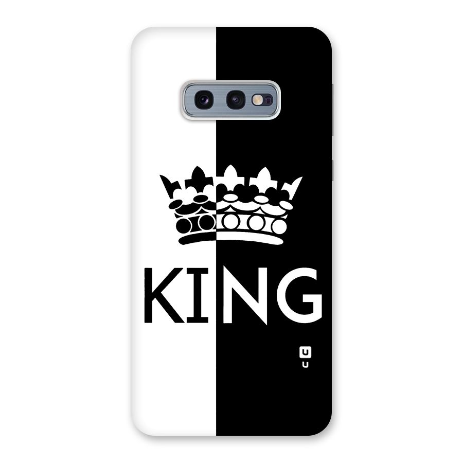 Aesthetic Crown King Back Case for Galaxy S10e