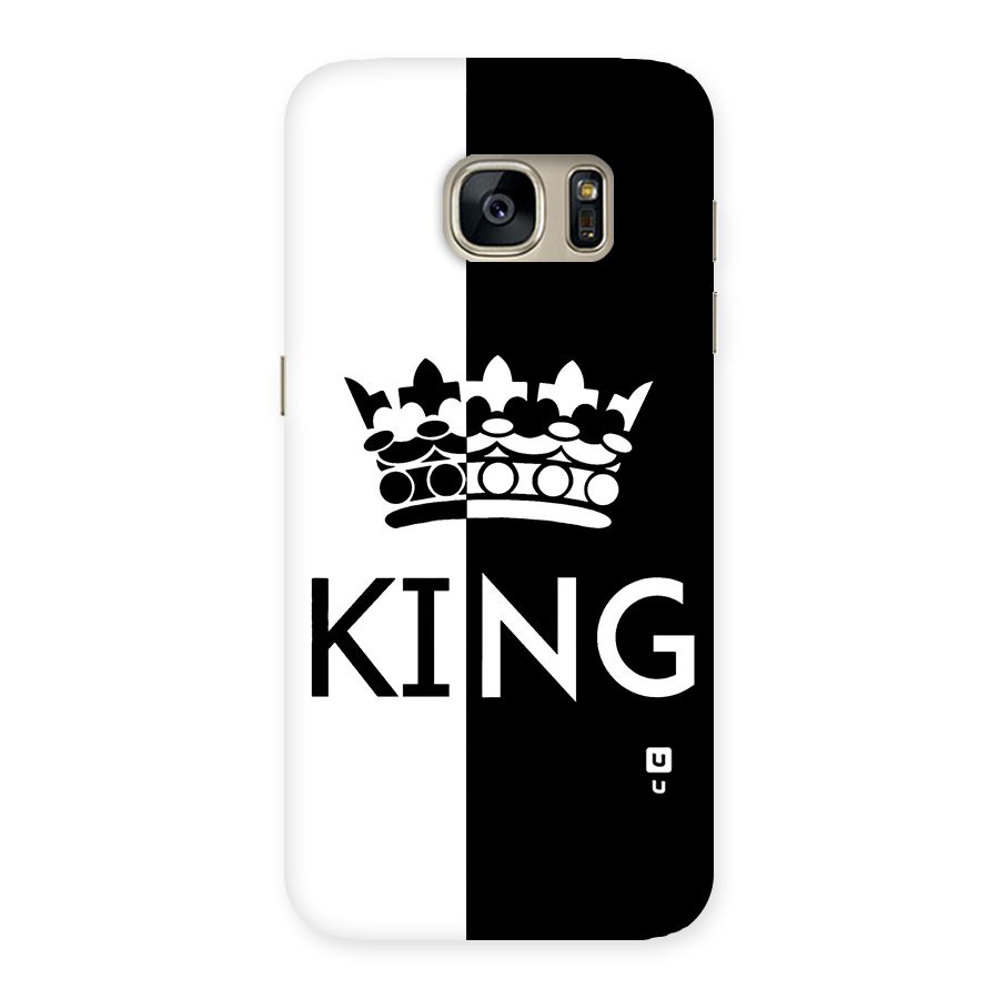 Aesthetic Crown King Back Case for Galaxy S7
