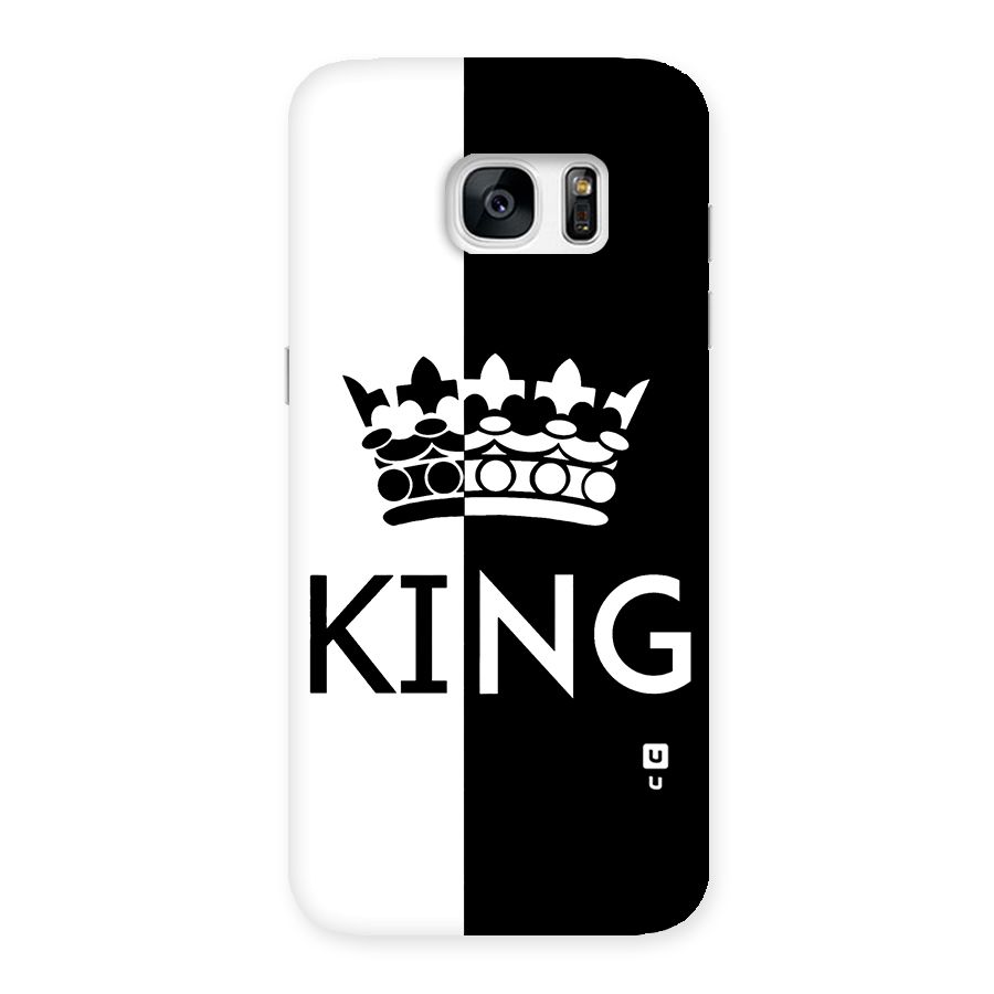 Aesthetic Crown King Back Case for Galaxy S7 Edge