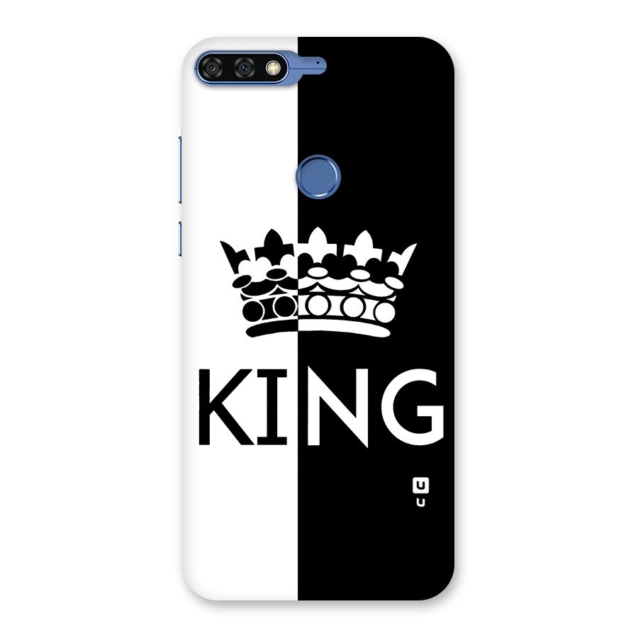Aesthetic Crown King Back Case for Honor 7C