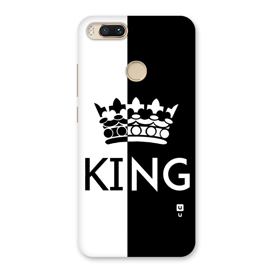 Aesthetic Crown King Back Case for Mi A1