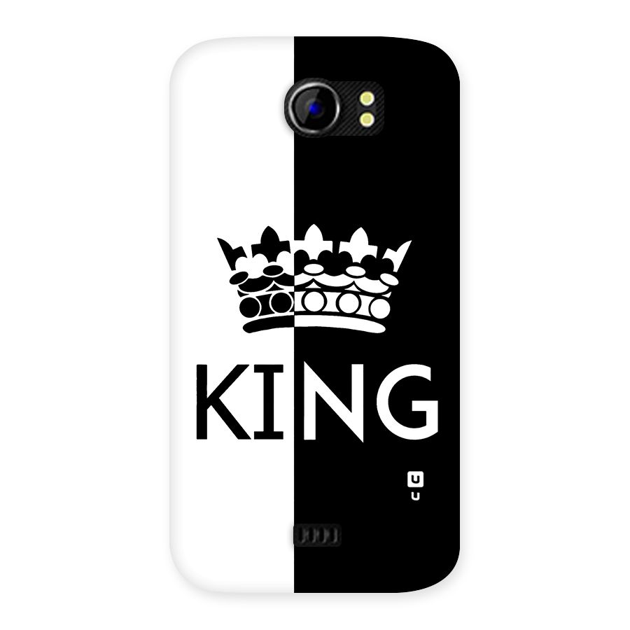 Aesthetic Crown King Back Case for Micromax Canvas 2 A110