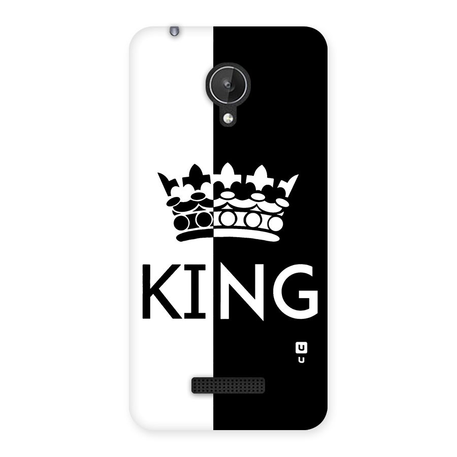 Aesthetic Crown King Back Case for Micromax Canvas Spark Q380