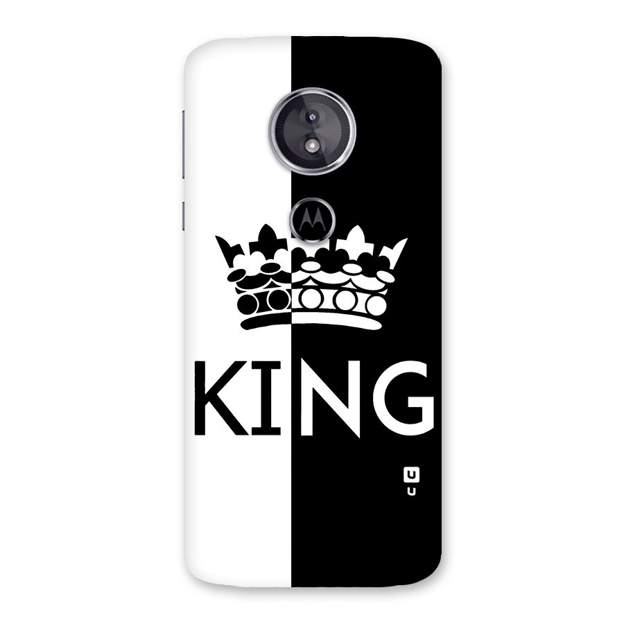 Aesthetic Crown King Back Case for Moto E5
