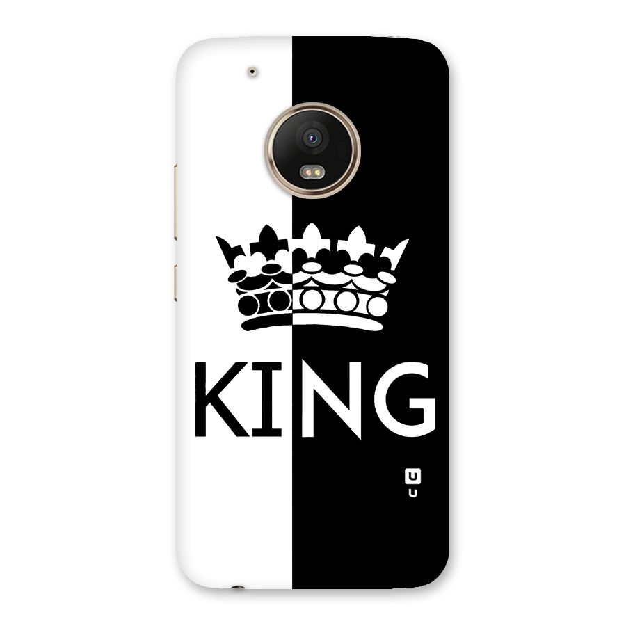 Aesthetic Crown King Back Case for Moto G5 Plus