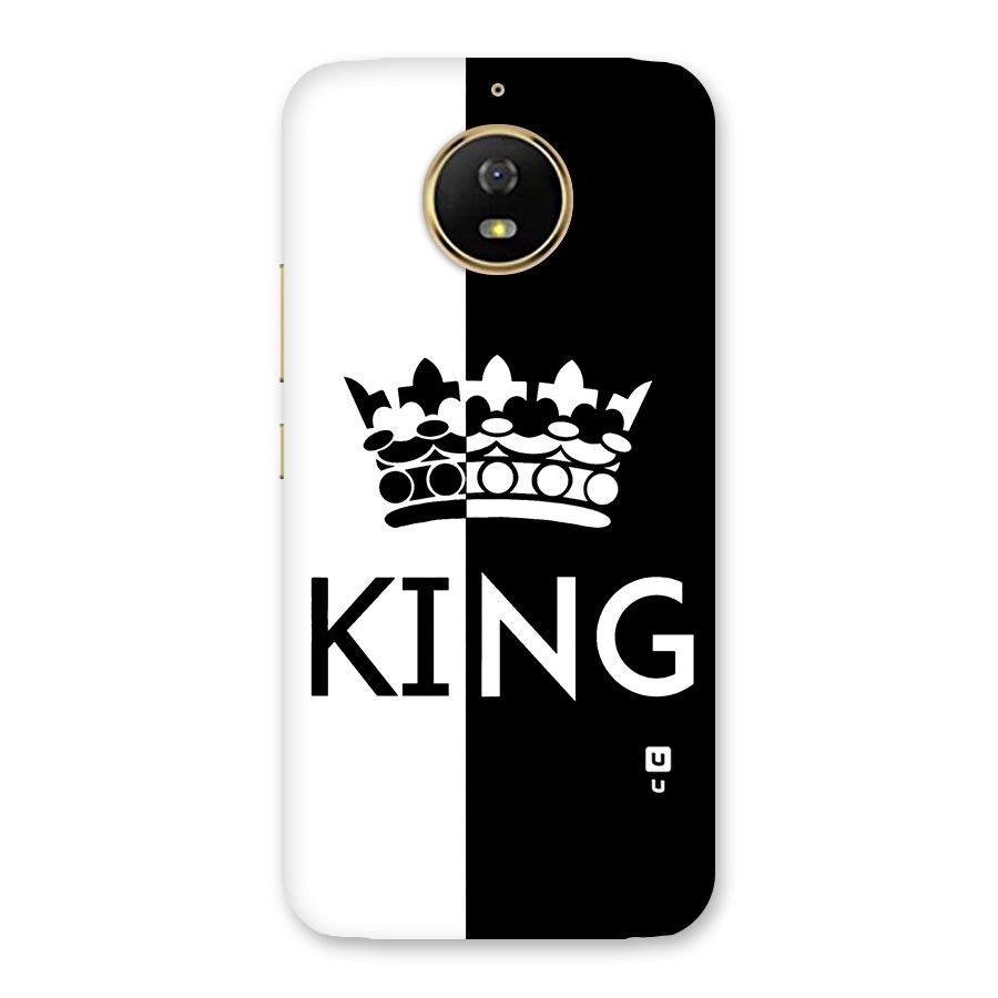 Aesthetic Crown King Back Case for Moto G5s