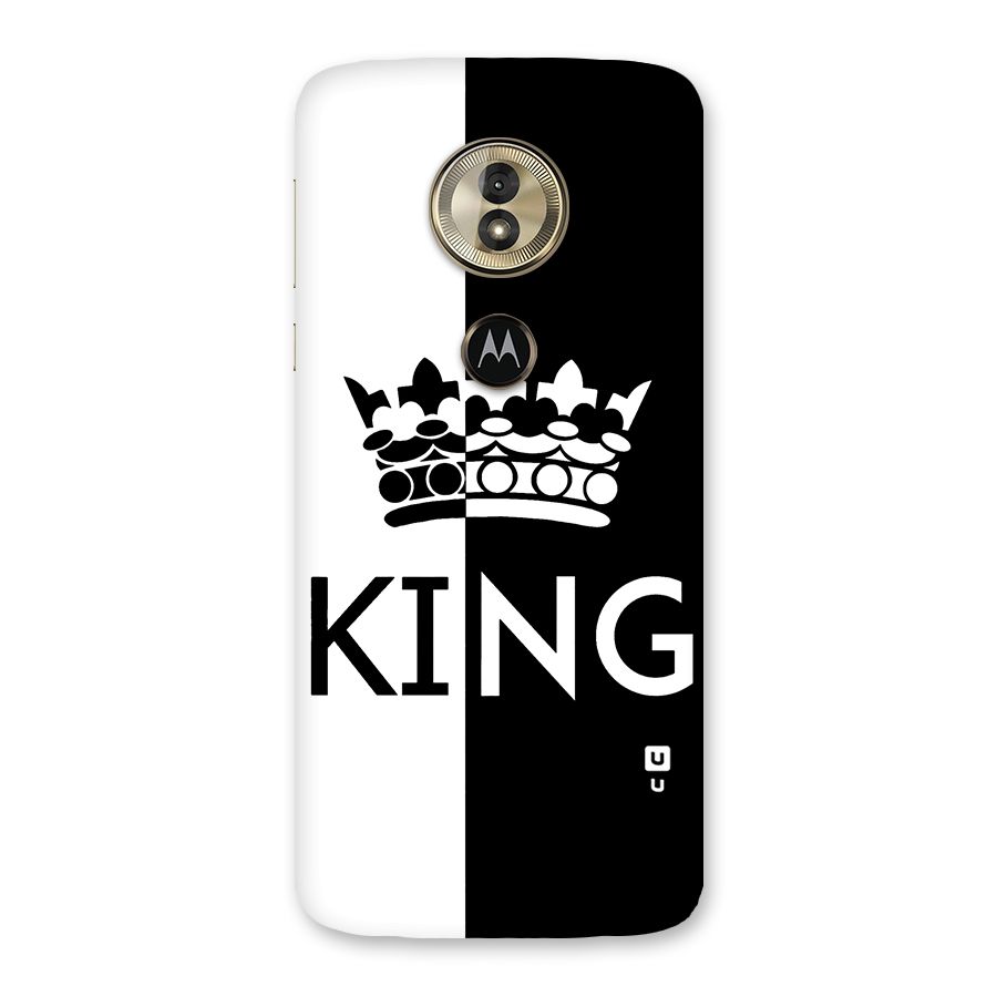 Aesthetic Crown King Back Case for Moto G6 Play