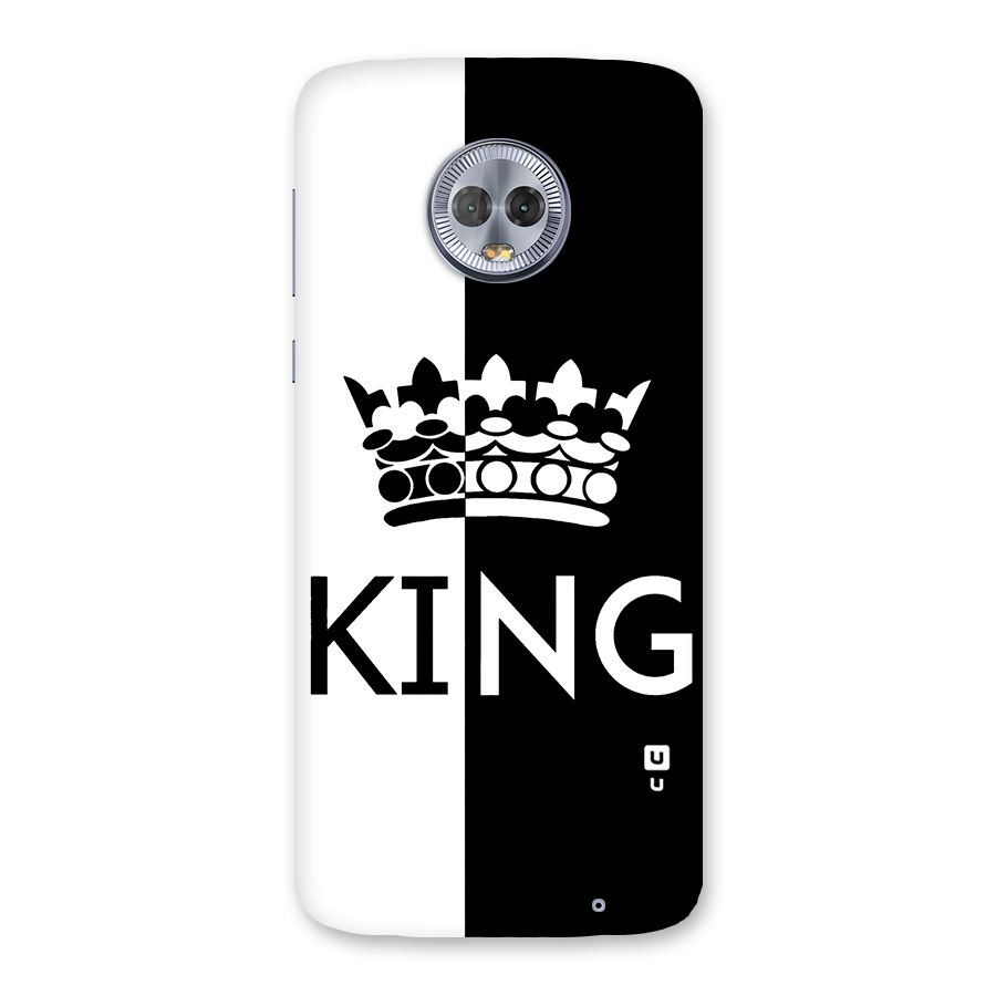 Aesthetic Crown King Back Case for Moto G6 Plus