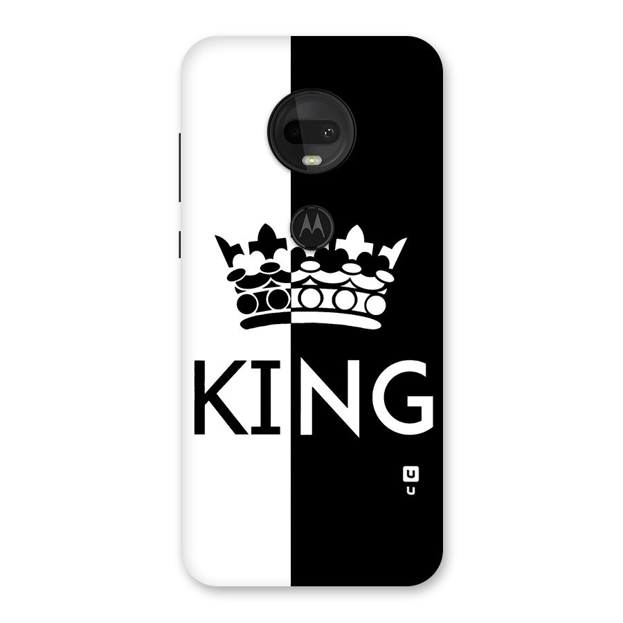 Aesthetic Crown King Back Case for Moto G7