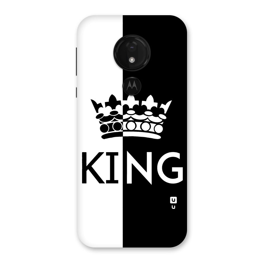 Aesthetic Crown King Back Case for Moto G7 Power
