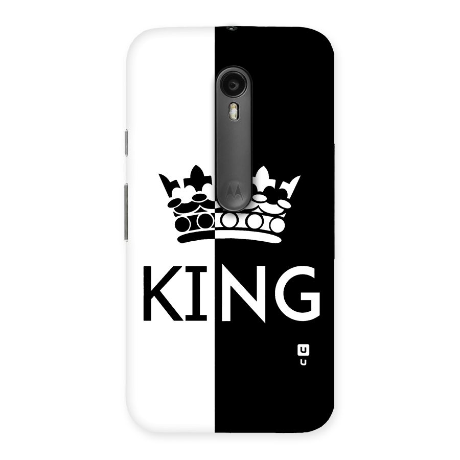 Aesthetic Crown King Back Case for Moto G Turbo