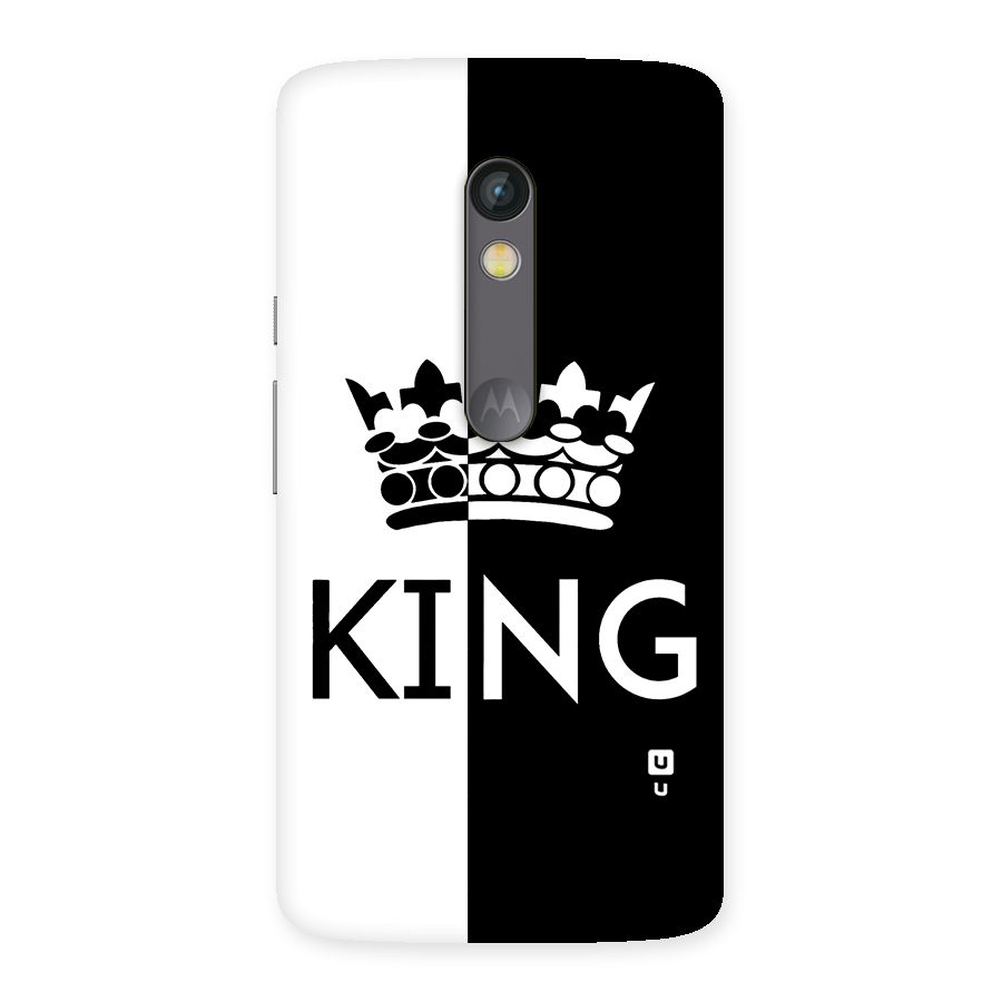 Aesthetic Crown King Back Case for Moto X Play