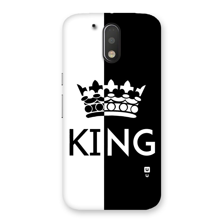 Aesthetic Crown King Back Case for Motorola Moto G4 Plus
