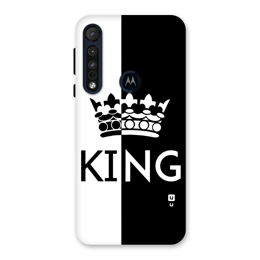 Aesthetic Crown King Back Case for Motorola One Macro