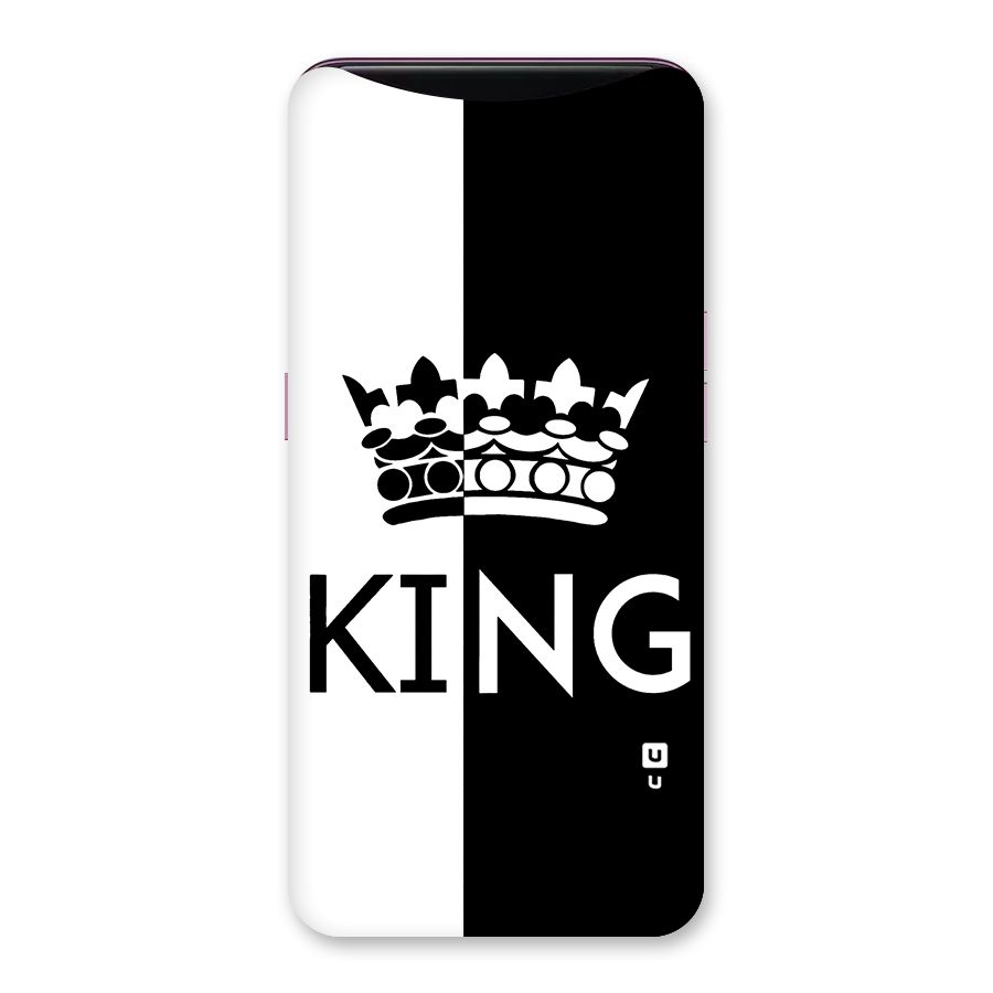 Aesthetic Crown King Back Case for Oppo Find X