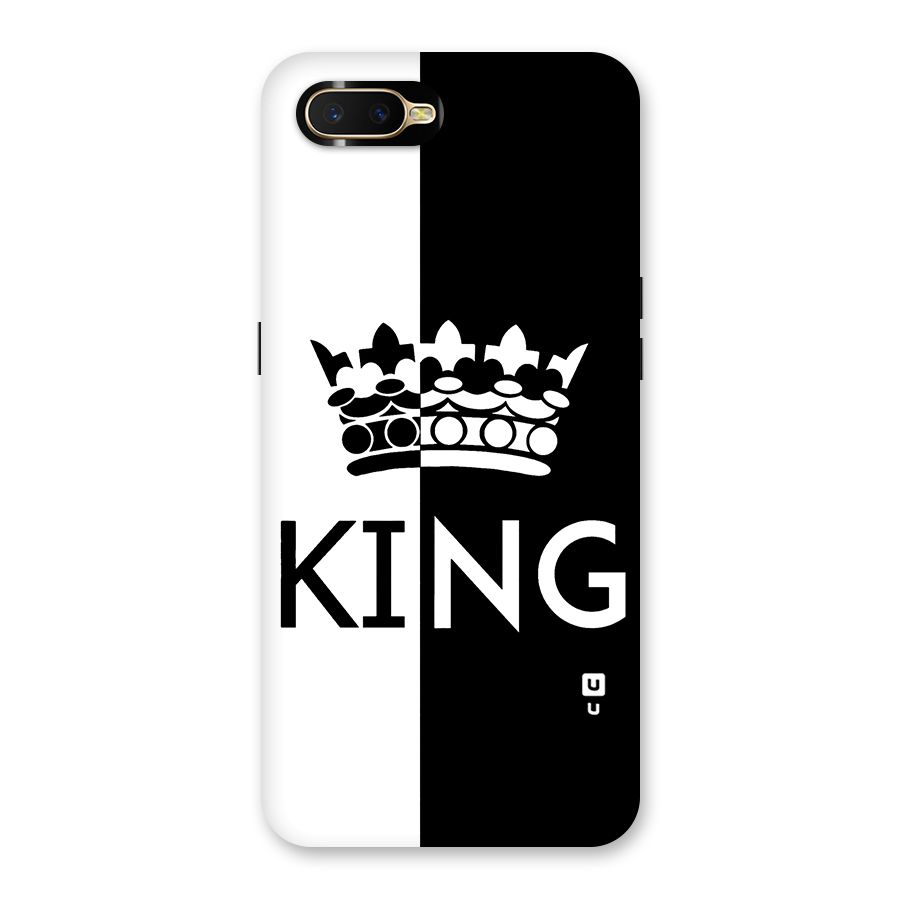 Aesthetic Crown King Back Case for Oppo K1