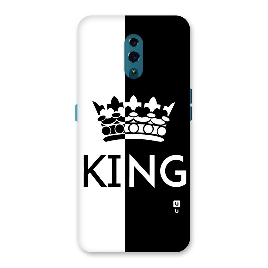 Aesthetic Crown King Back Case for Oppo Reno