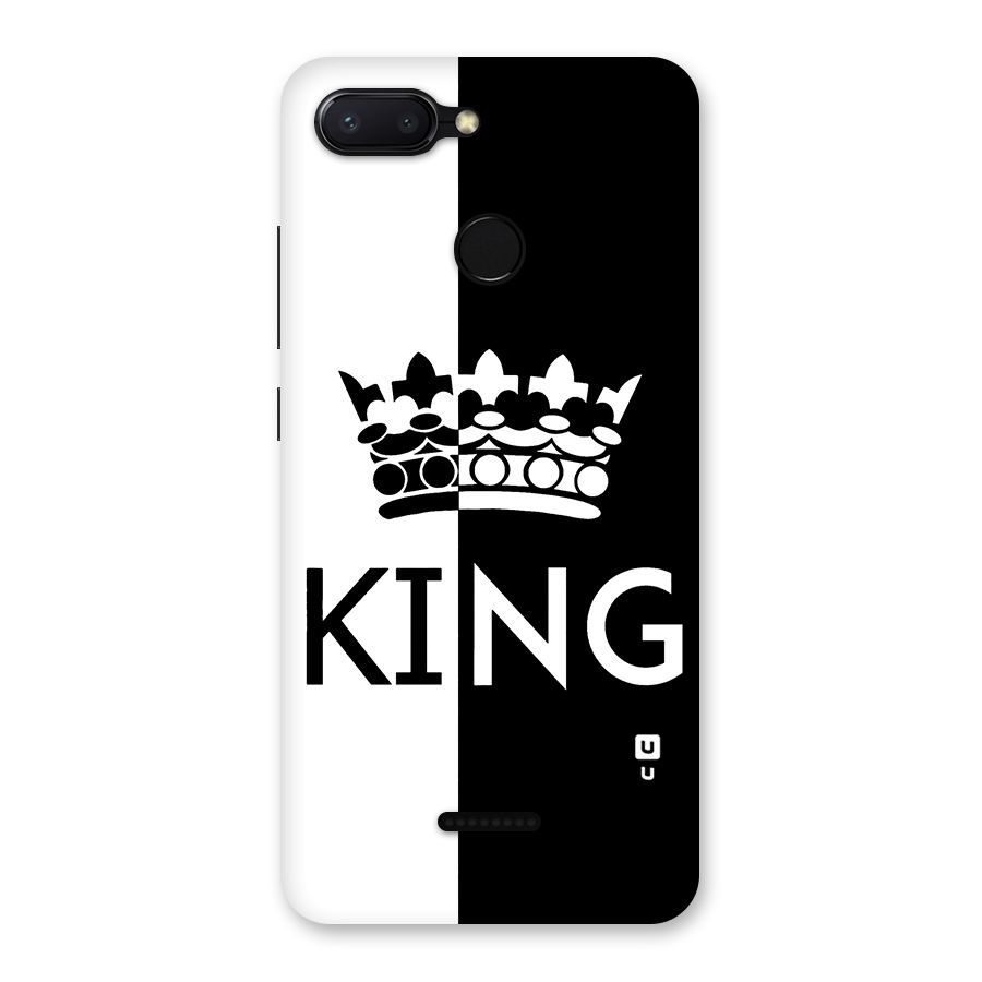 Aesthetic Crown King Back Case for Redmi 6