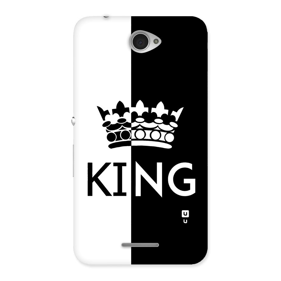 Aesthetic Crown King Back Case for Sony Xperia E4