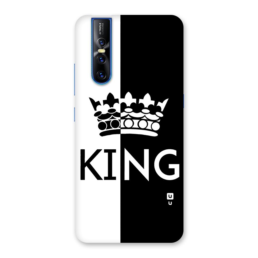 Aesthetic Crown King Back Case for Vivo V15 Pro